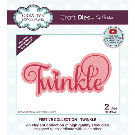 Creative Expressions Sue Wilson Craft Die - Festive Noble Twinkle