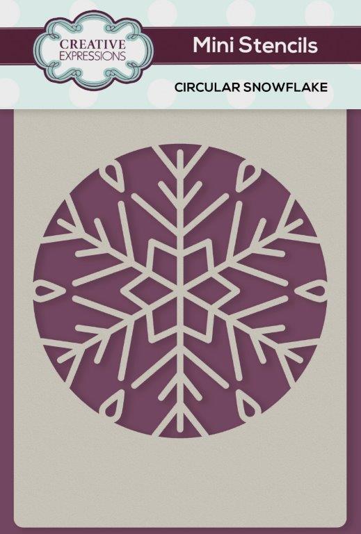 Creative Expressions Mini Stencil - Circular Snowflake