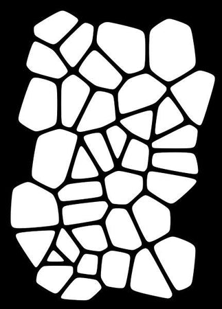 Creative Expressions Mini Stencil - Crazy Paving