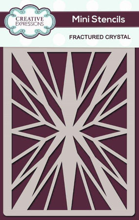 Creative Expressions Mini Stencil - Fractured Crystal