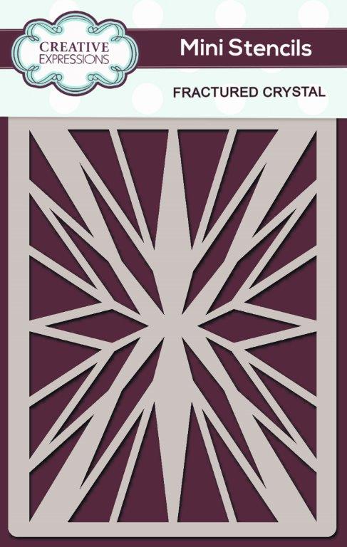 Creative Expressions Mini Stencil - Fractured Crystal