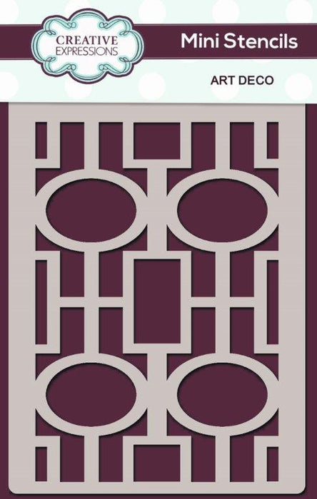 Creative Expressions Mini Stencil - Art Deco