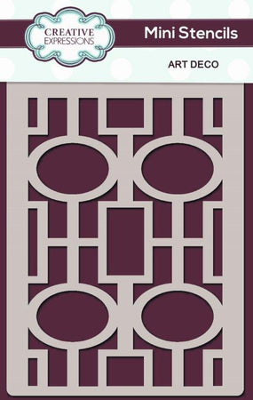 Creative Expressions Mini Stencil - Art Deco