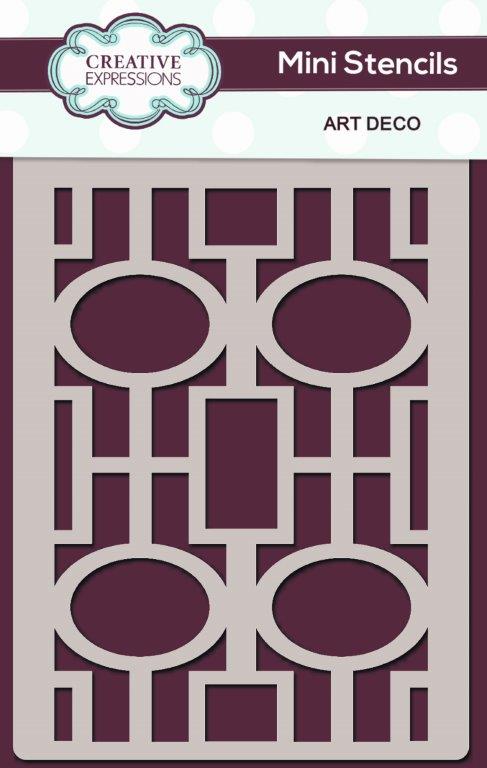 Creative Expressions Mini Stencil - Art Deco