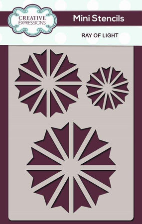 Creative Expressions Mini Stencil - Ray of Light