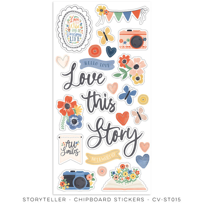 Cocoa Vanilla Studio Storyteller - Chipboard Stickers