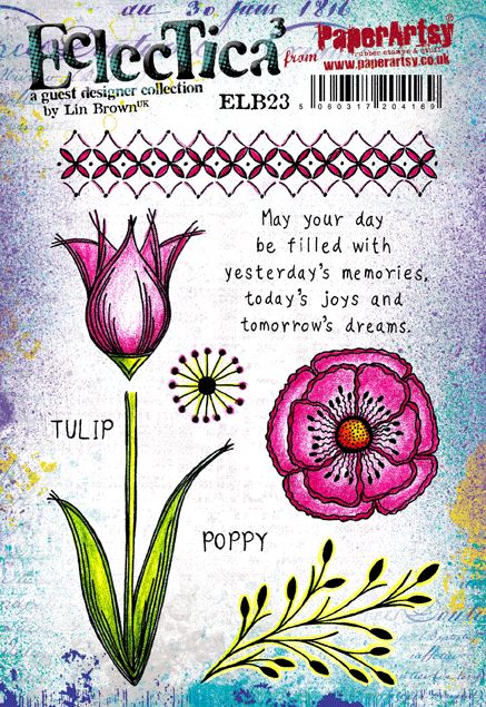 PaperArtsy Stamp Set - Eclectica�� (Lin Brown) 23