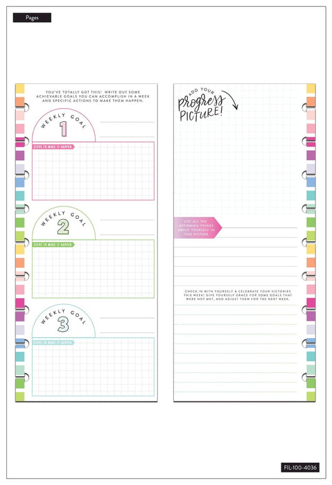 Me & My Big Ideas Happy Planner - Half Sheet Fitness Fill Paper