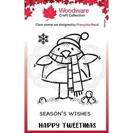 Woodware Clear Magic Singles Stamp - Tweetmas Robin
