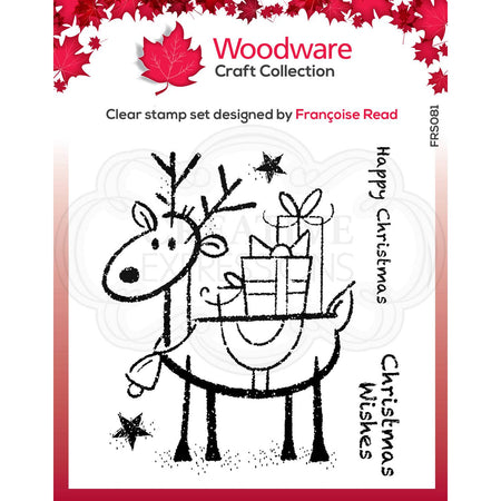 Woodware Clear Magic Stamp - Rudolph Pressies