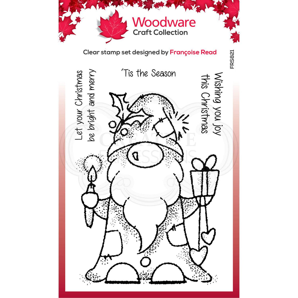 Woodware Clear Magic Stamps - Seasonal Gnome