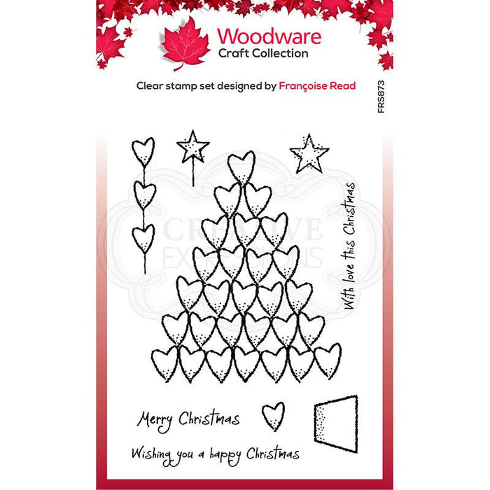 Woodware Clear Magic Singles Stamp - Heart Tree