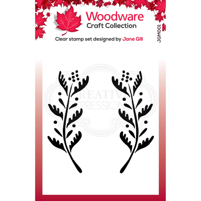 Woodware Clear Magic Stamps - Ellie Leaf