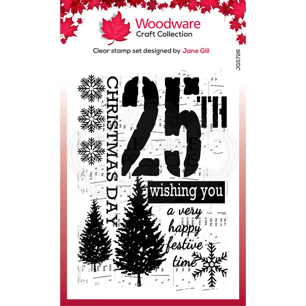 Woodware Clear Magic Stamps - Music for Christmas