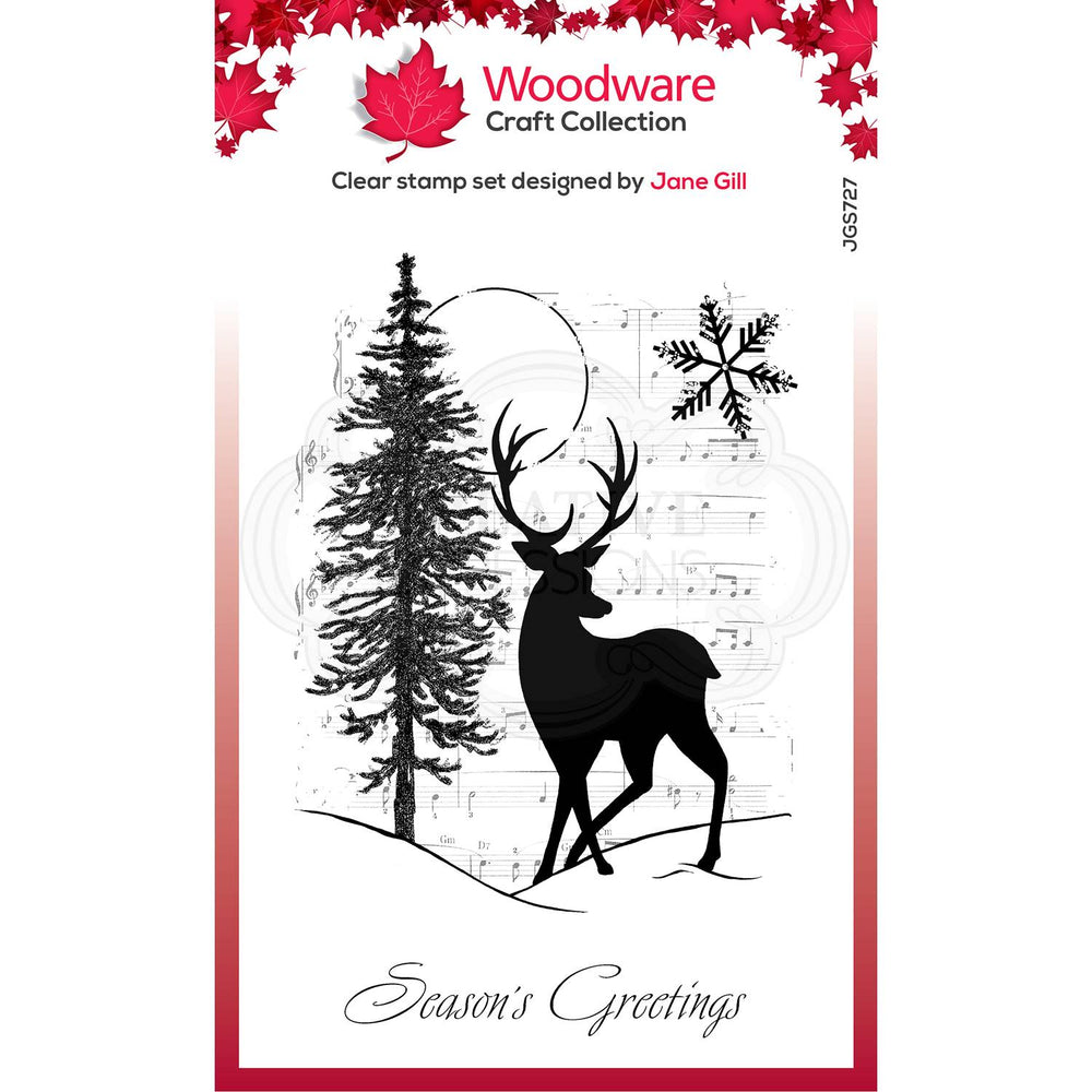 Woodware Clear Magic Stamps - Musical Deer