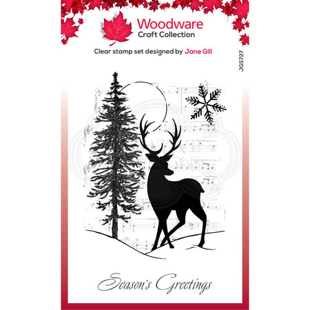 Woodware Clear Magic Stamps - Musical Deer
