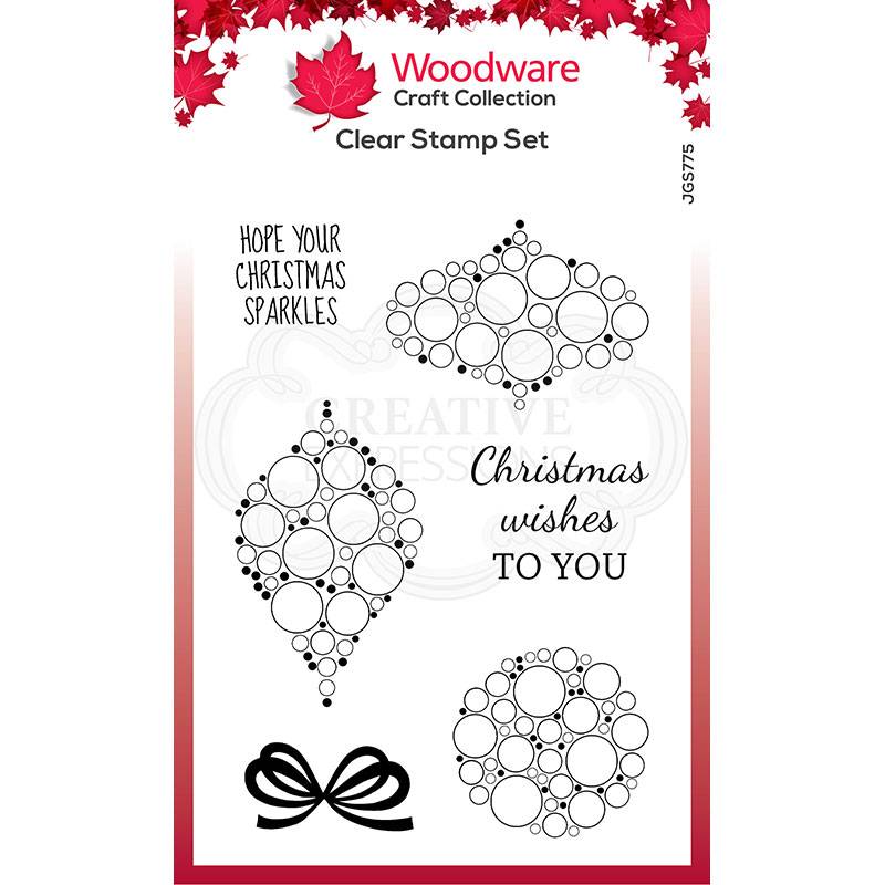 Woodware Clear Magic Singles Stamp - Bubble Mini Baubles