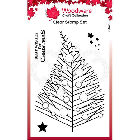 Woodware Clear Magic Singles Stamp - Bubble Twiggy Tree