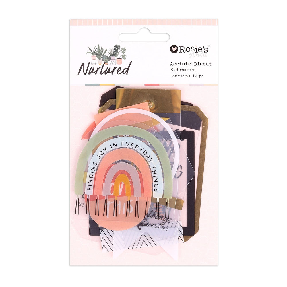 Rosie's Studio Nurtured - Acetate Diecut Ephemera