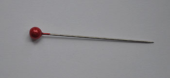 Large Headed Pin - Red