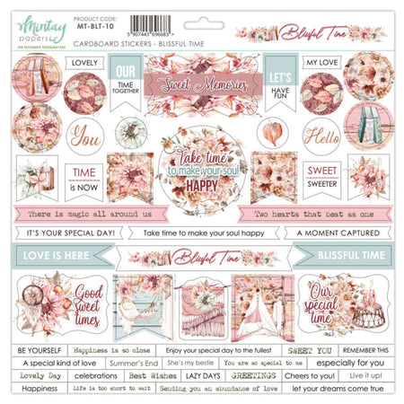 Mintay Papers Blissful Time - Chipboard Stickers