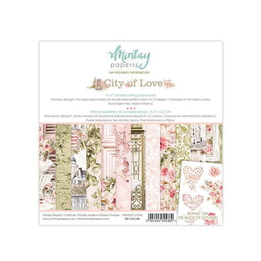 Mintay Papers City Of Love - 6x6 Paper Pad