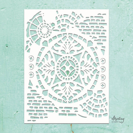 Mintay Papers 6x8 Stencil - Ornaments