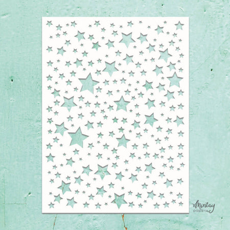 Mintay Papers 6x8 Stencil - Stars
