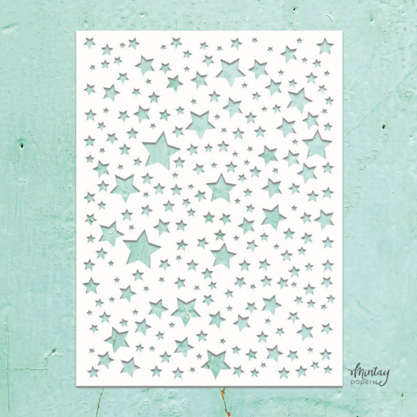Mintay Papers 6x8 Stencil - Stars