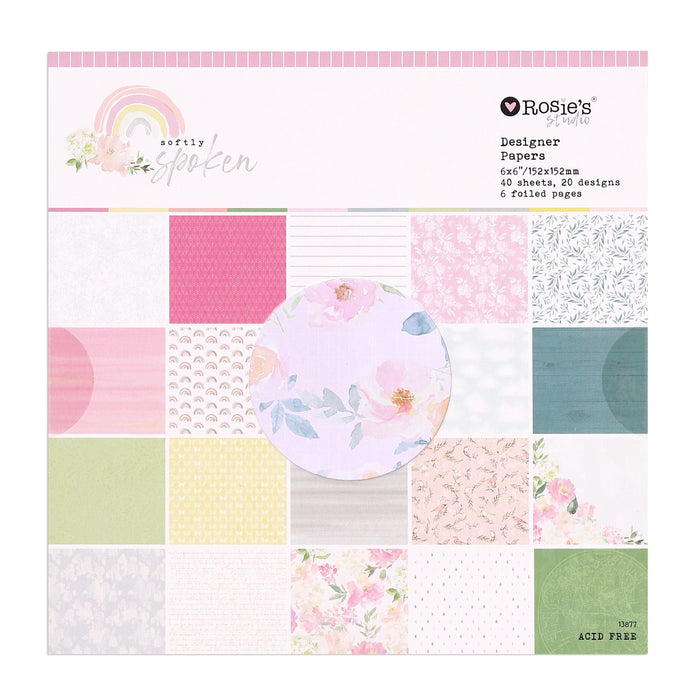 Rosie's Studio Softly Spoken - 6x6 Paper Pad
