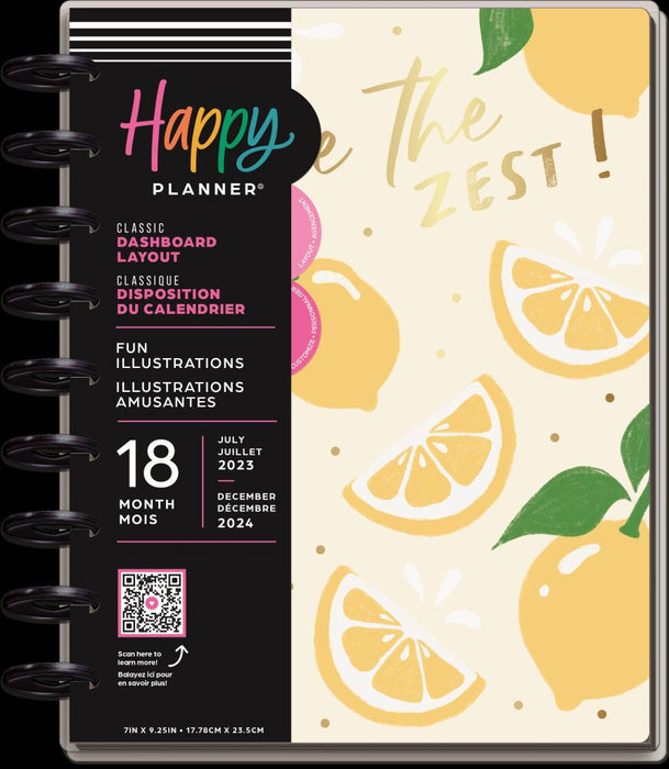 Me & My Big Ideas Happy Planner – Fun Illustrations Classic 18 Month Planner Jul 23 - Dec 24