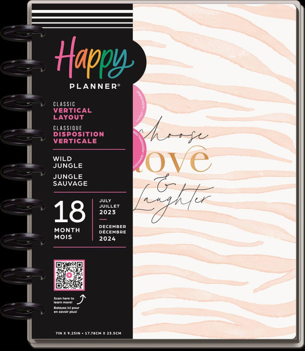 Me & My Big Ideas Happy Planner – Wild Jungle Classic 18 Month Planner Jul 23 - Dec 24