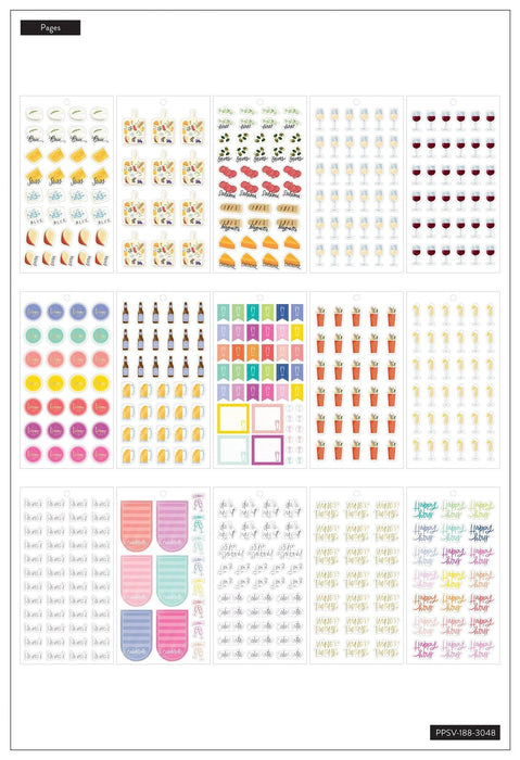 Me & My Big Ideas Happy Planner Sticker Value Pack - Happy Hour