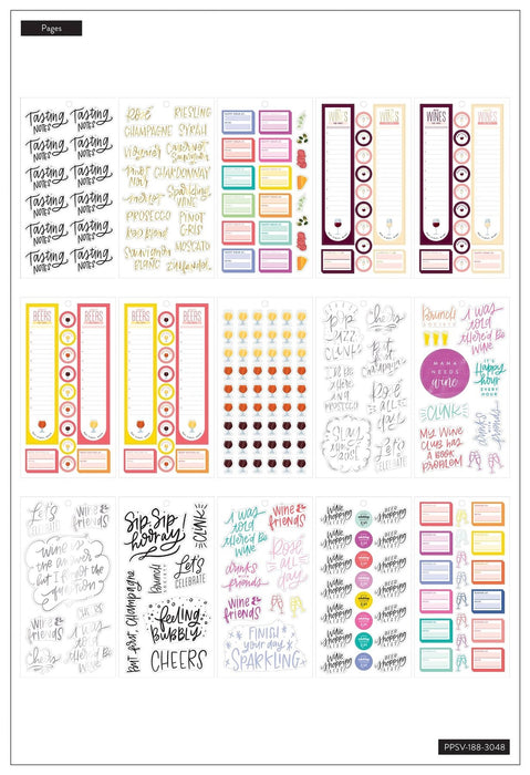 Me & My Big Ideas Happy Planner Sticker Value Pack - Happy Hour