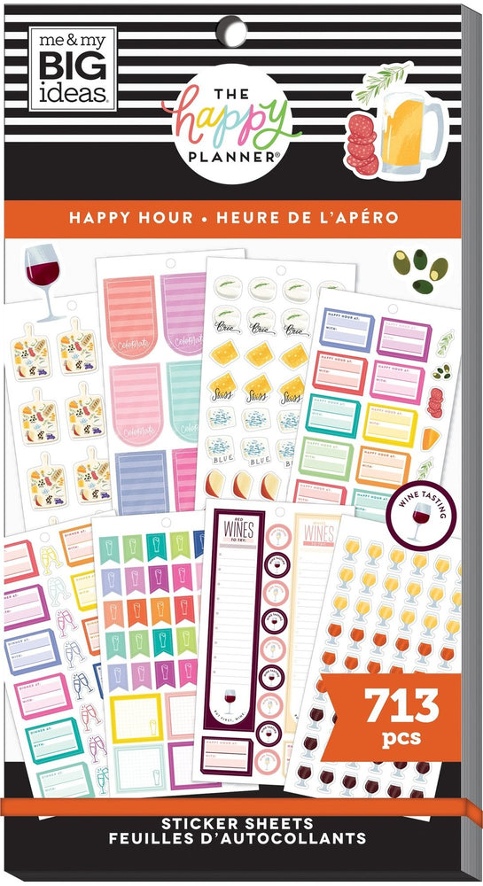 Me & My Big Ideas Happy Planner Sticker Value Pack - Happy Hour