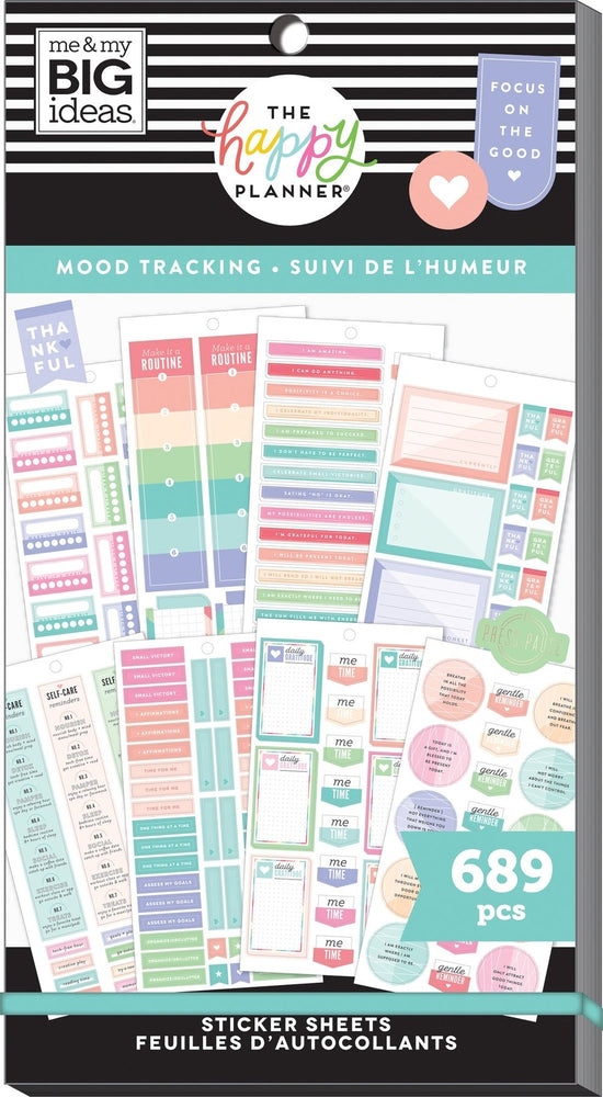 Me & My Big Ideas Happy Planner Sticker Value Pack - Mood Tracking/Mental Health