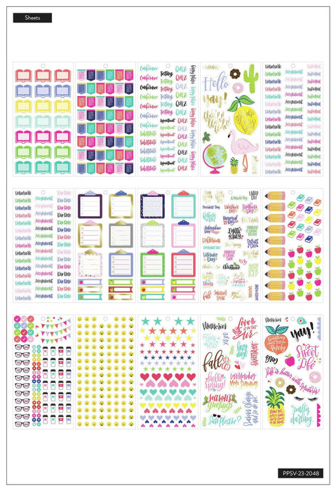 Me & My Big Ideas Happy Planner - Teacher Sweet Life Value Pack Stickers