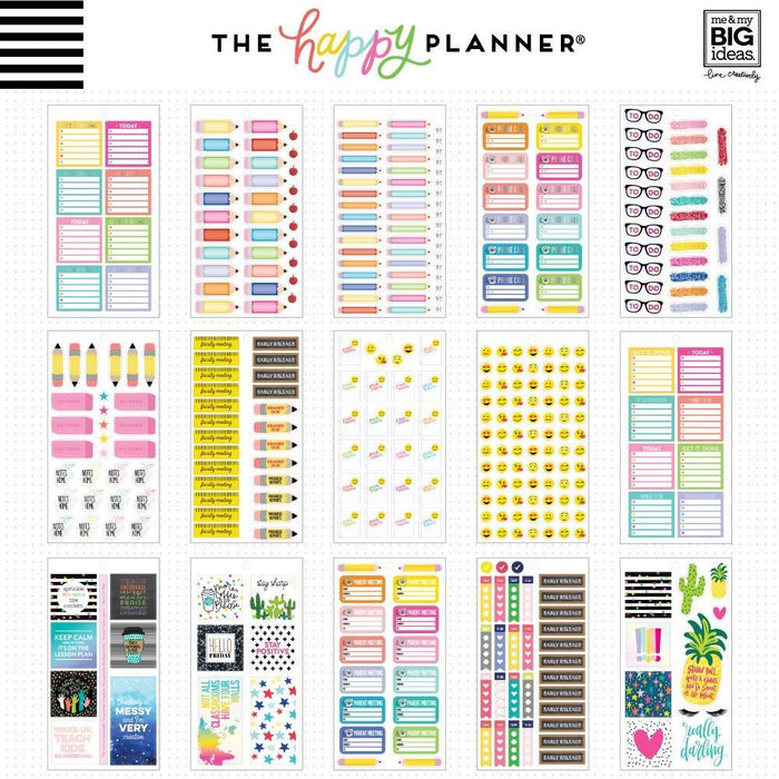 Me & My Big Ideas Happy Planner - Teachers Rule Big Value Pack Stickers