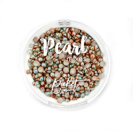 Picket Fence Studios Pearl Mix - Pale Blue & Soft Copper