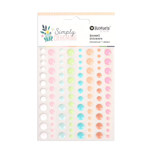 Rosie's Studio Simply Charming - Enamel Stickers