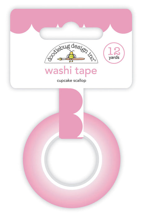 Doodlebug Design Monochromatic Collection - Cupcake Scallop Washi Tape