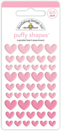Doodlebug Design Puffy Shapes - Cupcake Heart