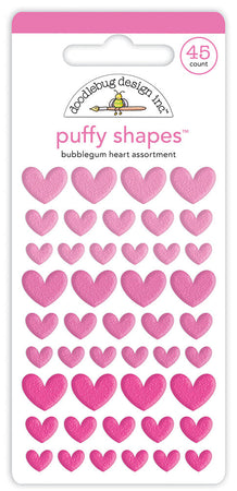 Doodlebug Design Puffy Shapes -  Bubblegum Heart