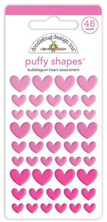 Doodlebug Design Puffy Shapes -  Bubblegum Heart
