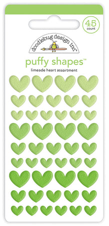 Doodlebug Design Puffy Shapes - Limeade Heart