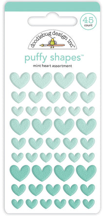 Doodlebug Design Puffy Shapes - Mint Heart