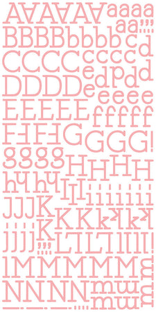 LDRS Creative Lovely Watercolor - Large Puffy Alpha Stickers