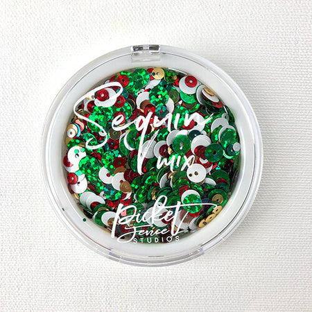 Picket Fence Studios Sequin Mix - Christmas Punch