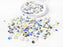 Picket Fence Studios Sequin Mix - White Bottlecap Flowers