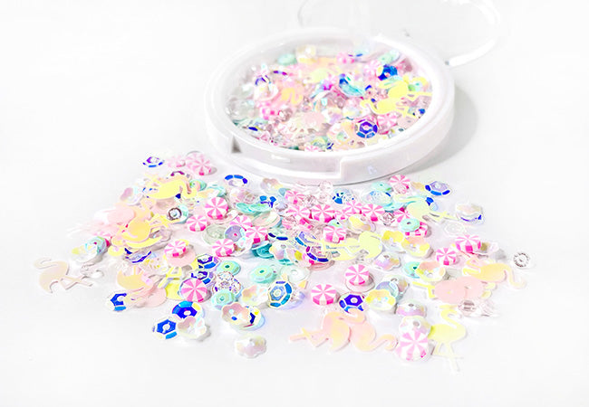 Picket Fence Studios Sequin Mix - Pink Flamingo Mambo